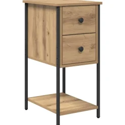 vidaXL Nattduksbord artisan ek 32 x 42 x 70 cm Konstruerat trä