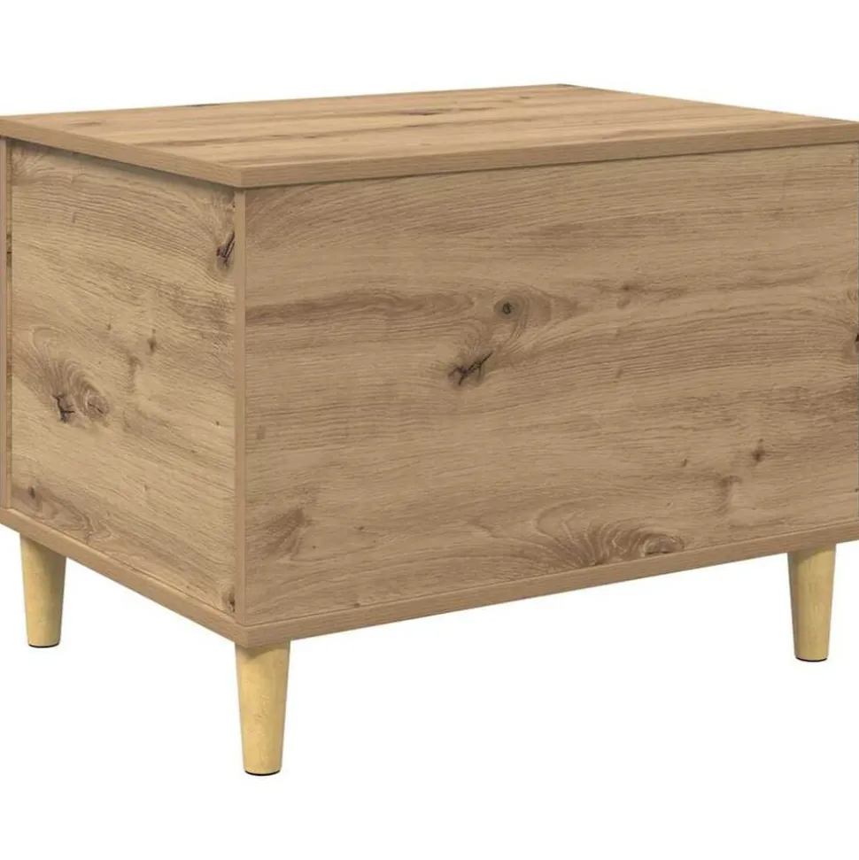 vidaXL Nattduksbord Artisan Ek 60 x 44,5 x 45 cm Konstruerat trä