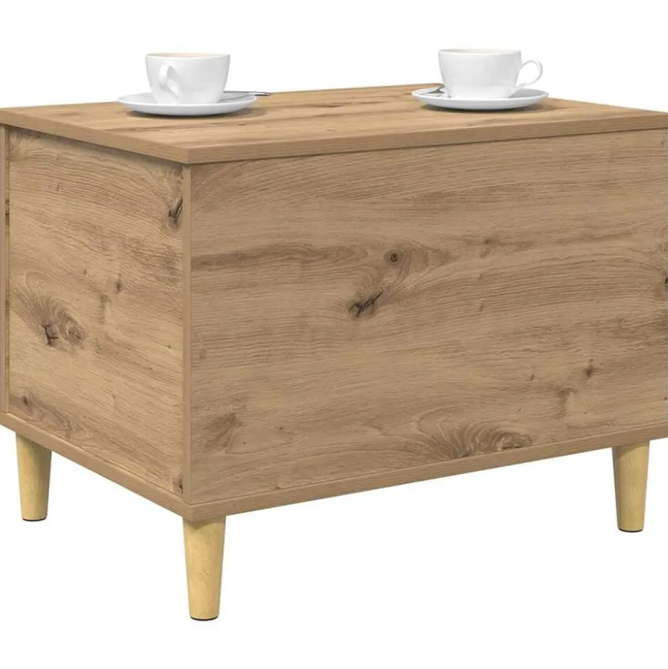 vidaXL Nattduksbord Artisan Ek 60 x 44,5 x 45 cm Konstruerat trä
