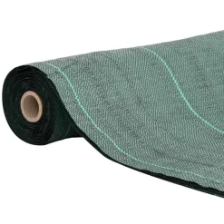 vidaXL Ogräsmatta grön 0,5x10 m PP