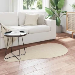 vidaXL Områdesmattor HUARTE Beige 80 x 150 cm Polyester
