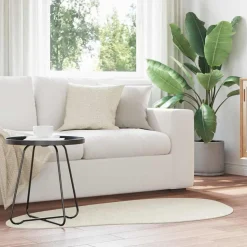 vidaXL Områdesmattor HUARTE Kräm 80 x 150 cm Polyester
