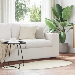 vidaXL Områdesmattor HUARTE Kräm 80 x 150 cm Polyester