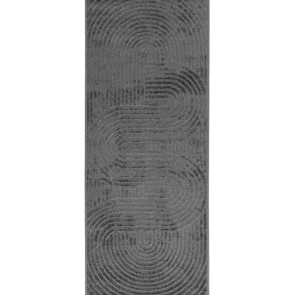 vidaXL Områdesmattor PALMERAS Antracit 150 x 80 cm Polyester