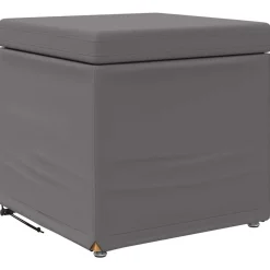 vidaXL Pall 41 x 41 x 40 cm Konstläder och konstruerat trä Grå