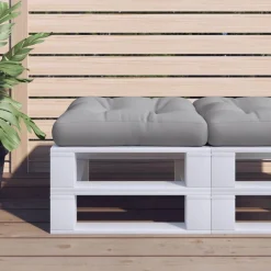 Discount vidaXL Palldyna 58x58x10 cm tyg Grå