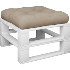 vidaXL Palldyna taupe 50x50x12 cm tyg