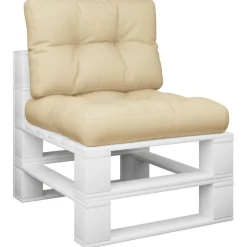 Clearance vidaXL Palldynor 2 st tyg Beige