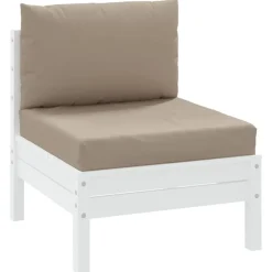 vidaXL Palldynor 2 st taupe oxfordtyg