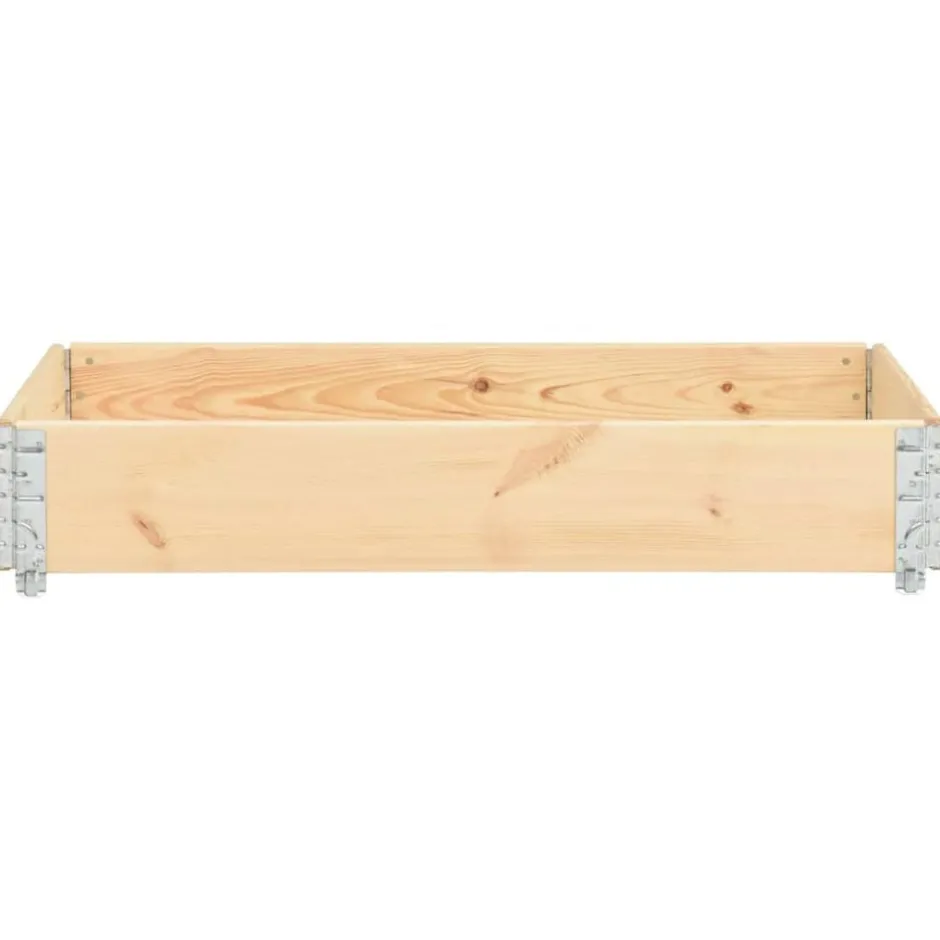 Clearance vidaXL Pallkrage 80x120 cm massiv furu Brun