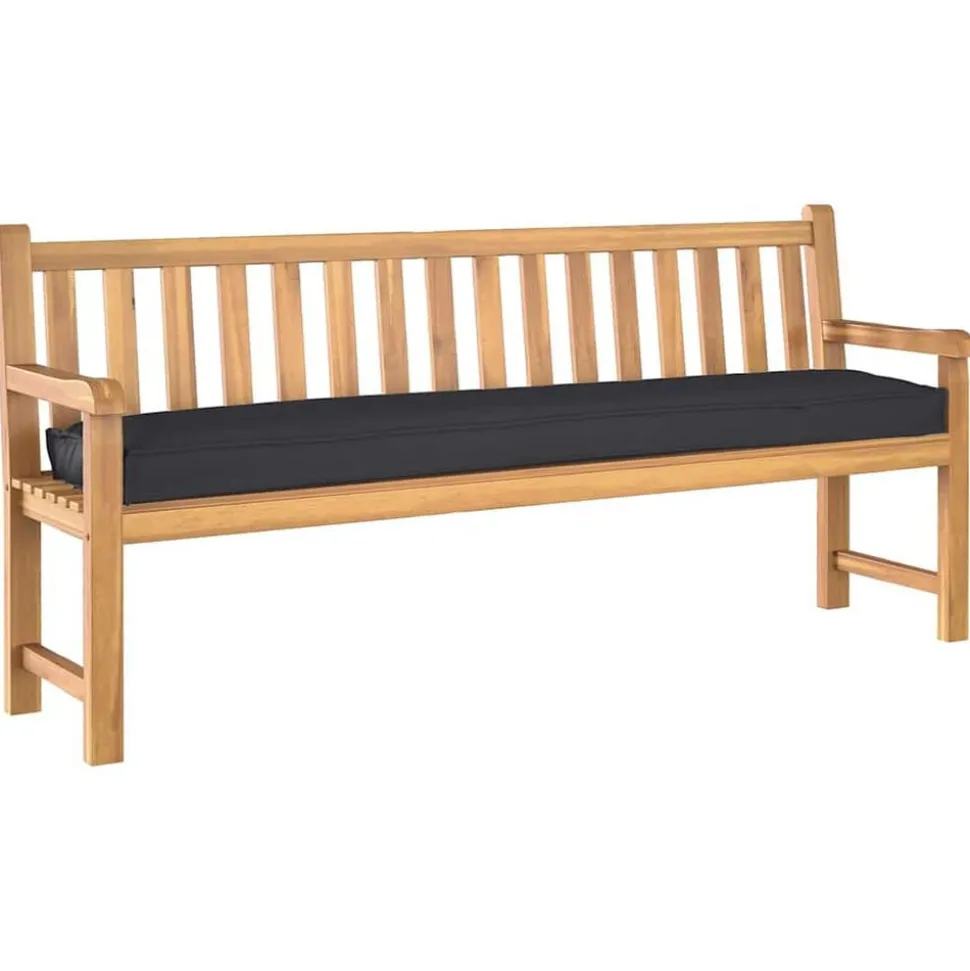 vidaXL Pallkudde Svart 180 x 40 x 8 cm Oxford Tyg
