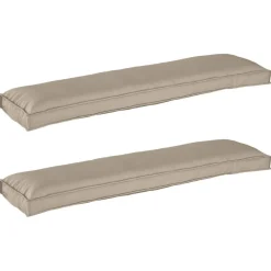 New vidaXL Pallkuddset 2 pcs 150 x 40 x 8 cm Oxford Tyg Taupe