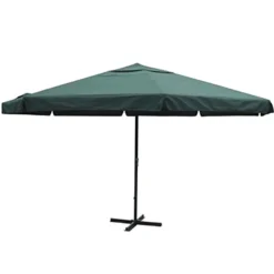 vidaXL Parasoll aluminium 500 cm Grön