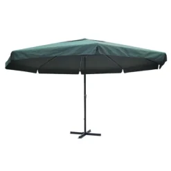 vidaXL Parasoll aluminium 500 cm Grön