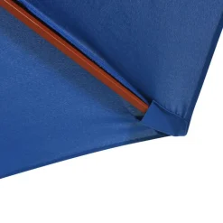 Clearance vidaXL Parasoll med trästolpe 300x258 cm Blå
