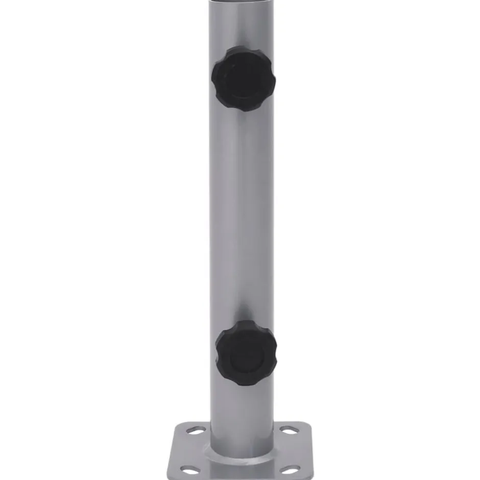 vidaXL Parasollfot för Ø32/34/38 mm stolpe stål Silver