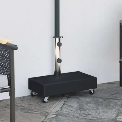 vidaXL Parasollfot svart 45x25x8 cm granit