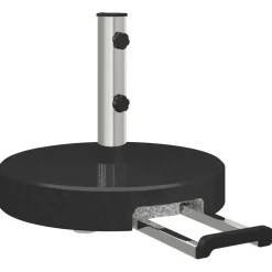 vidaXL Parasollfot Svart Ø 45 x 37,5 cm Granit