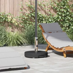 vidaXL Parasollfot Svart Ø 45 x 37,5 cm Granit