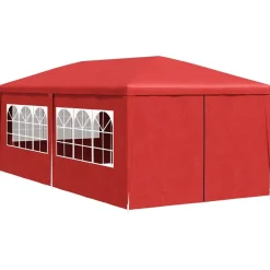 Sale vidaXL Partytält 600 x 300 x 255 cm PE och stål Röd