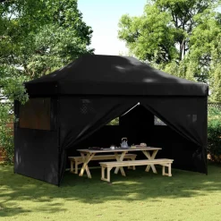 Best vidaXL Partytält 292 x 440 x 315 cm Oxford Tyg Svart