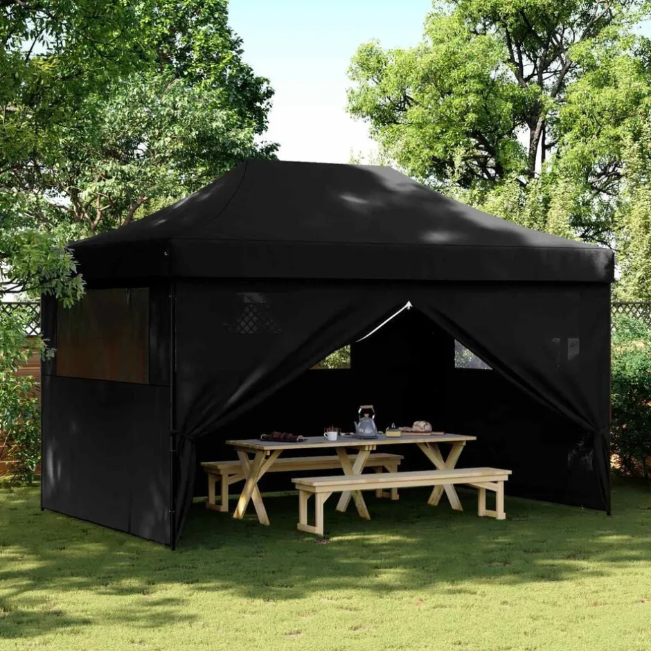 Best vidaXL Partytält 292 x 440 x 315 cm Oxford Tyg Svart