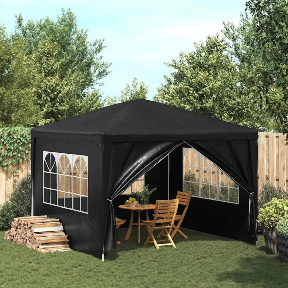 vidaXL Partytält 3x3 m antracit