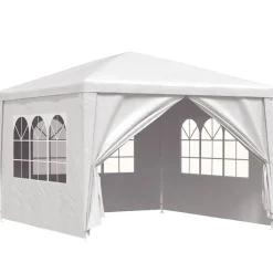 Outlet vidaXL Partytält 3x3 m Vit