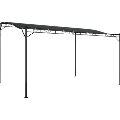 vidaXL Paviljong antracit 4x3 m 180 g/m² tyg och stål