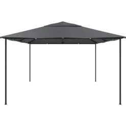 vidaXL Paviljong 4x4x3 m antracit 180 g/m²