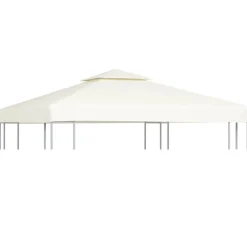 Online vidaXL Paviljongtak 310 g/m² 3 x 3 m gräddvit Kräm