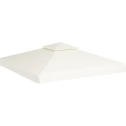 Online vidaXL Paviljongtak 310 g/m² 3 x 3 m gräddvit Kräm
