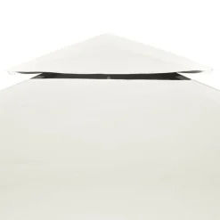 vidaXL Paviljongtak 310 g/m² 3 x 4 m gräddvit