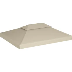 vidaXL Paviljongtak 310 g/m² 3 x 4 m beige