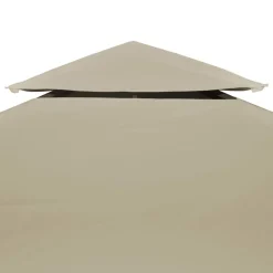 vidaXL Paviljongtak 310 g/m² 3 x 4 m beige