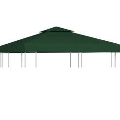 Clearance vidaXL Paviljongtak 310 g/m² 3 x 3 m Grön