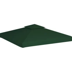 Clearance vidaXL Paviljongtak 310 g/m² 3 x 3 m Grön