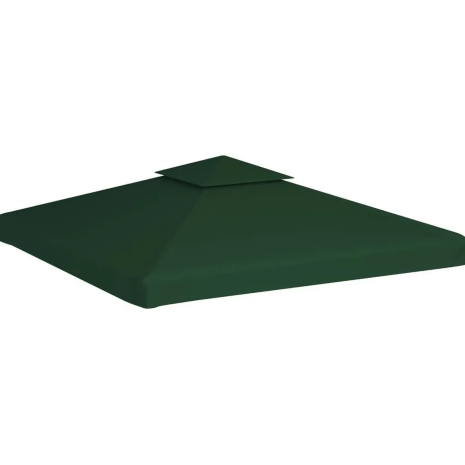 Clearance vidaXL Paviljongtak 310 g/m² 3 x 3 m Grön