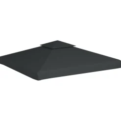 Hot vidaXL Paviljongtak 310 g/m² 3 x 3 m Mörkgrå