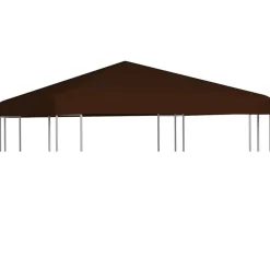 Hot vidaXL Paviljongtak 310 g/m² 3x3 m Brun