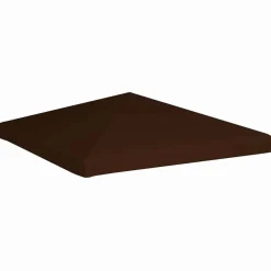 Hot vidaXL Paviljongtak 310 g/m² 3x3 m Brun