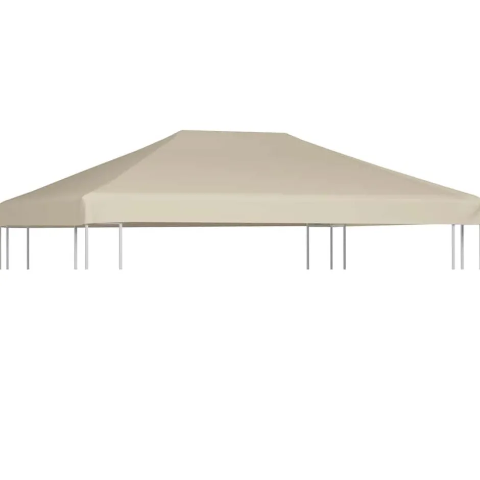 vidaXL Paviljongtak 310 g/m² 4x3 m Beige