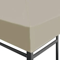 vidaXL Paviljongtak 310 g/m² 3x3 m beige