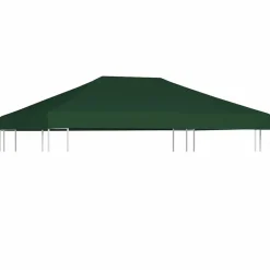 Discount vidaXL Paviljongtak 310 g/m² 4x3 m Grön