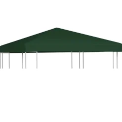 Discount vidaXL Paviljongtak 310 g/m² 3x3 m Grön