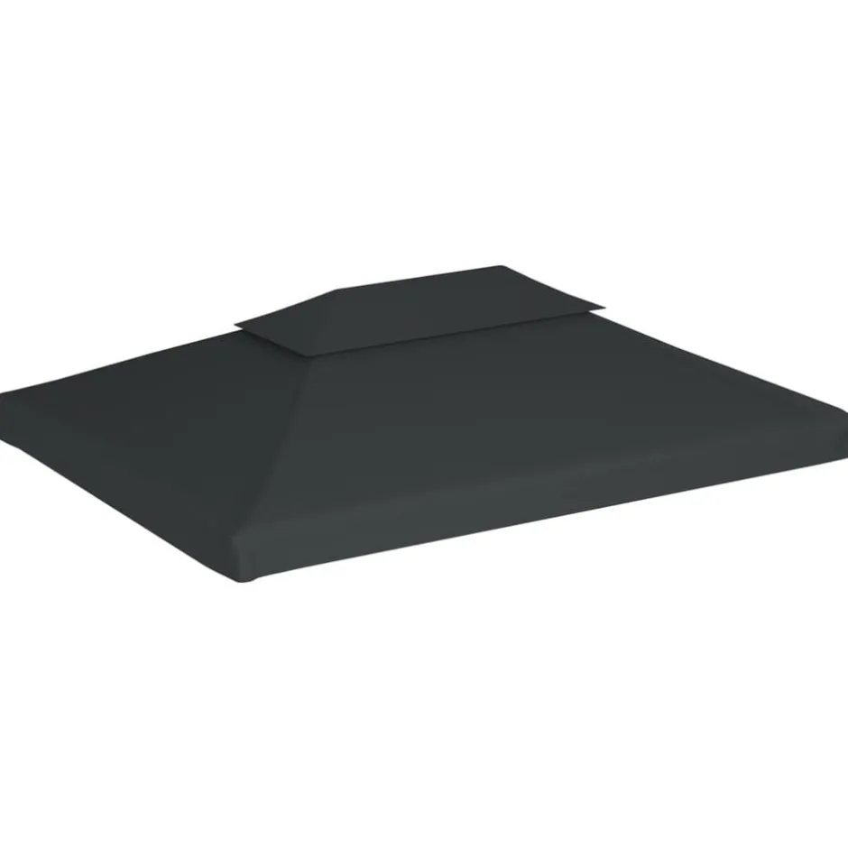 Discount vidaXL Paviljongtak med ventilering 310 g/m² 4x3 m antracit Grå