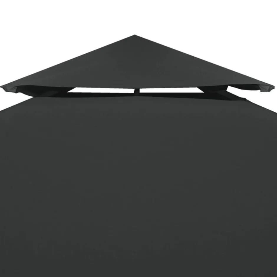 Discount vidaXL Paviljongtak med ventilering 310 g/m² 4x3 m antracit Grå