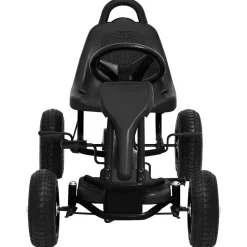 vidaXL Pedaldriven gokart med luftfyllda däck svart