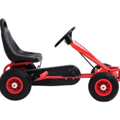 Sale vidaXL Pedaldriven gokart med luftdäck Röd