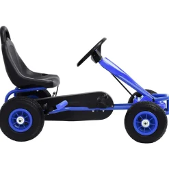 vidaXL Pedaldriven gokart med luftfyllda däck blå